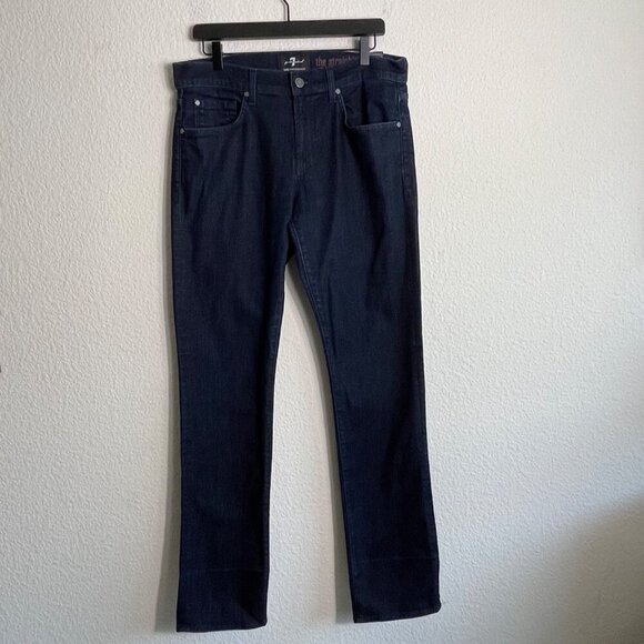 7 For All Mankind Men’s Premium Luxe Straight Leg Jeans – Size 34 - Picture 3 of 14